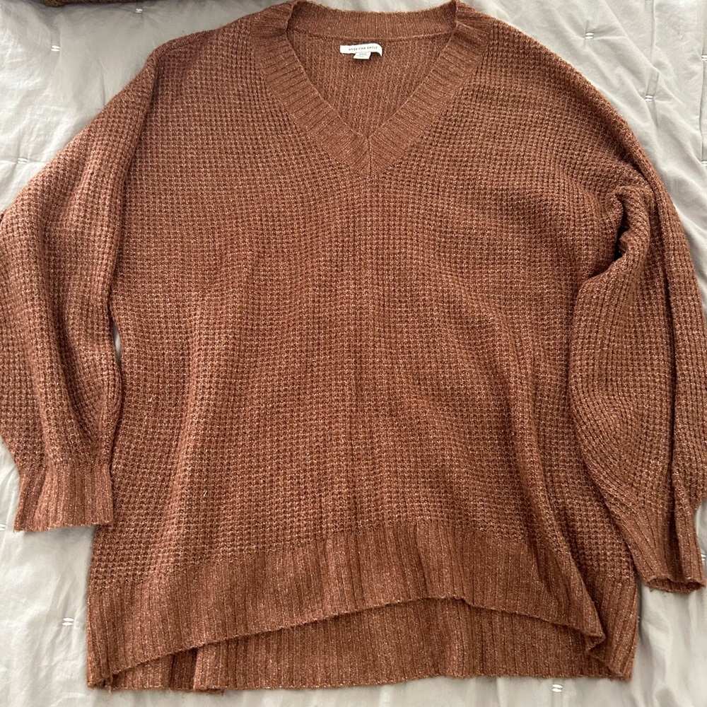 American Eagle Waffle Sweater